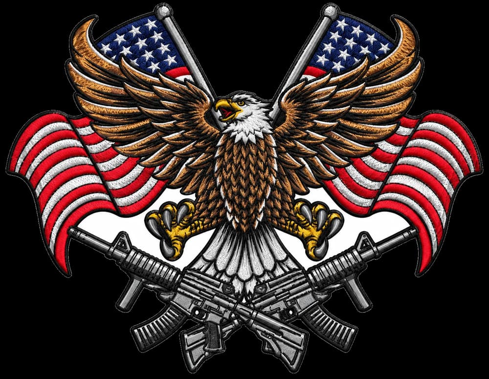 Embroidered patch: Military Veteran Service Crest